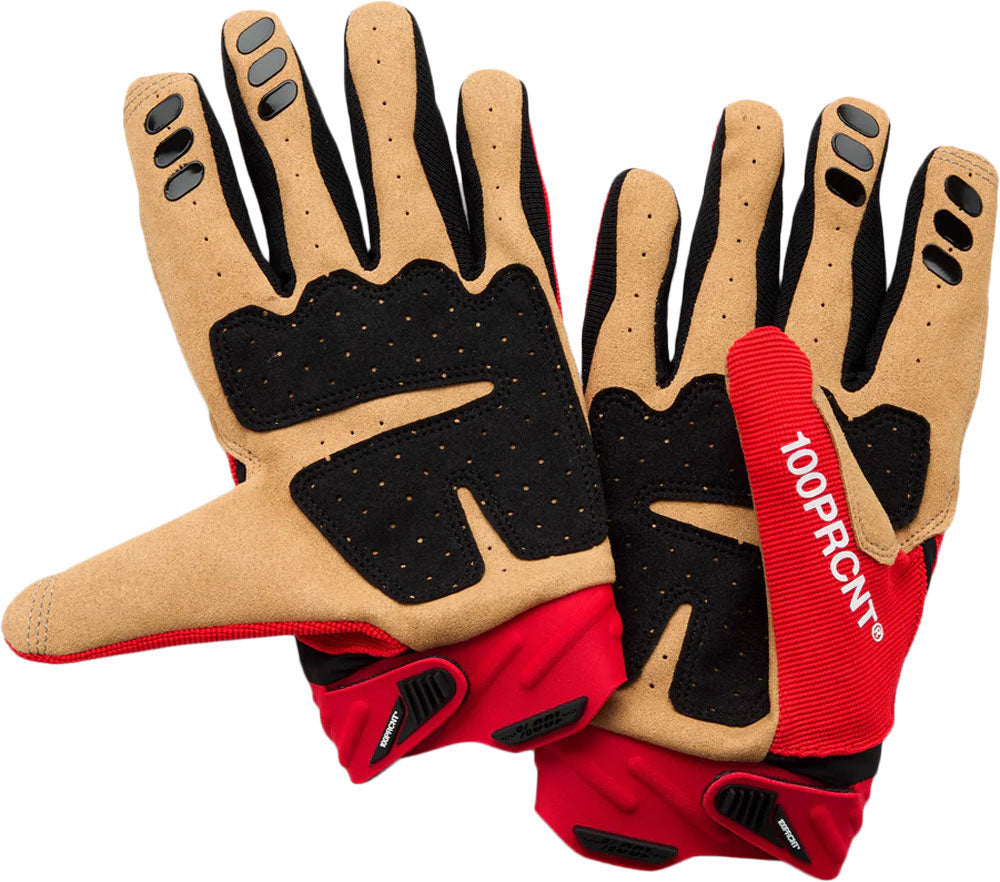 Guanti mtb 100% airmatic 2 rosso nero | l