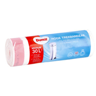 Bolsas de desechos Dumil Dumil con banda de tiro 30L 20 piezas