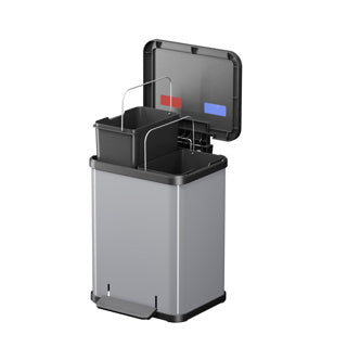 Hailo Hailo Oko Duo Plus M Pedal Bucket 2x9l Silver Black