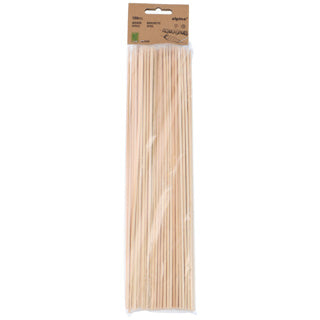 Brocheta sin fuego bambú 100 uds | 3 piezas