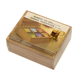Bambú de caja de té