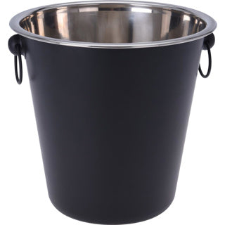 Champagne enfriador acero inoxidable mate negro