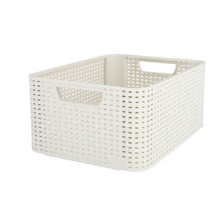 Cesta de almacenamiento de estilo curvor Curver 18L White