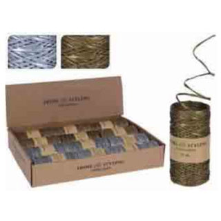 Home Styling Christmas Ribbon con alambre de metal 2 Surorti 25 metros