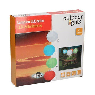LECH LED SOLAR LAMPION 4 surti 28 cm