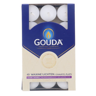 Gouda Gouda Tealights 45 pezzi bianchi