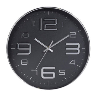 Reloj de pared 30.5 cm 3 Surorti Silver