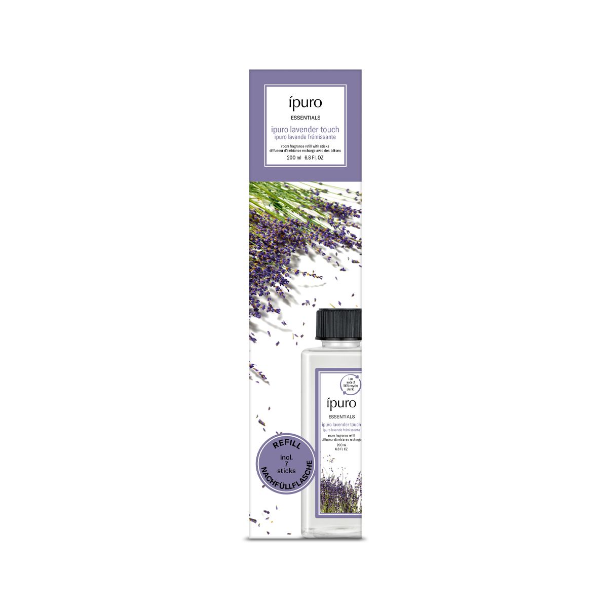 Ipuro difusor de fragancias recambio toque lavanda 200ml