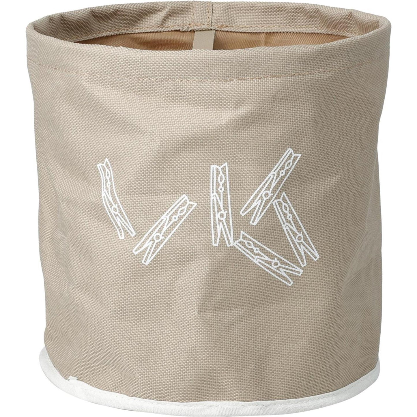 Cesta para pinzas para la ropa con 24 pinzas para la ropa.
