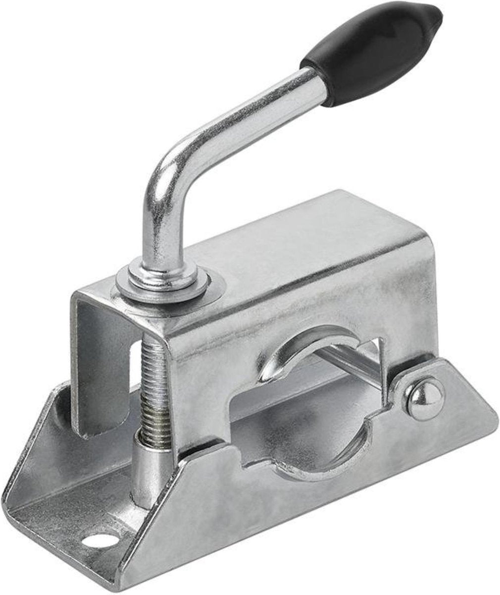 Abrazadera Proplus para ruedas delanteras o patas de apoyo - acero galvanizado - infinitamente ajustable - ø 35 mm
