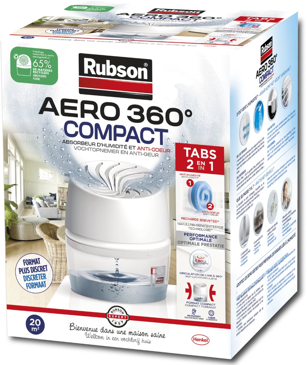 Rubson 1060341 - bagno aerodinamico a 360° | 3 pezzi