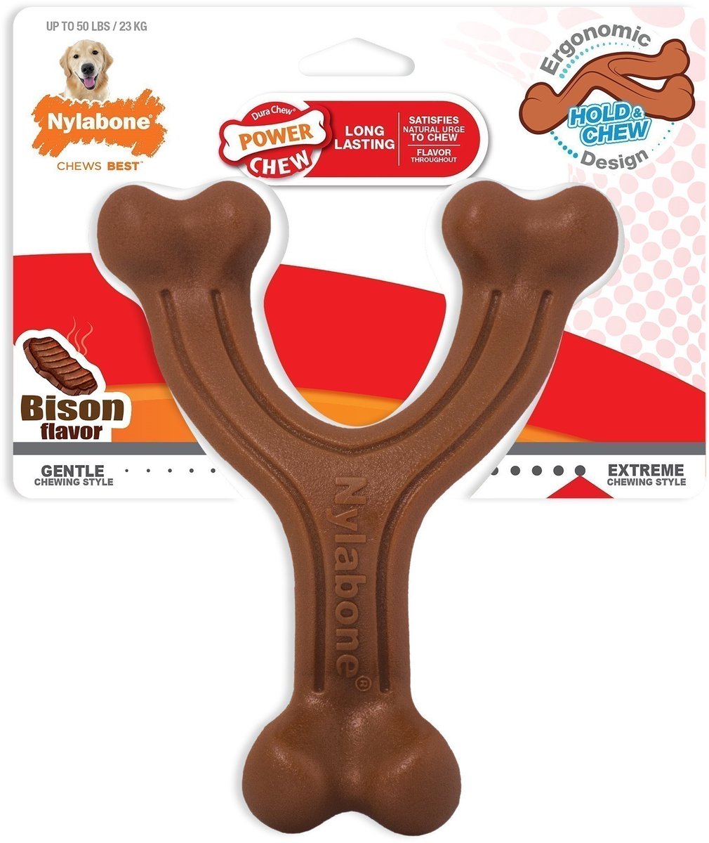 Nylabone Extreme Chew Wishbone Bison