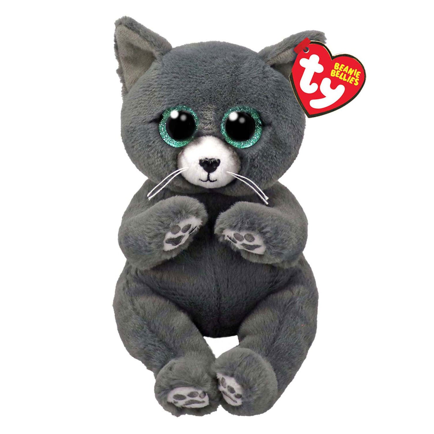 Ty Beanie Babies Bellies Binx Cat Blue, 15 cm