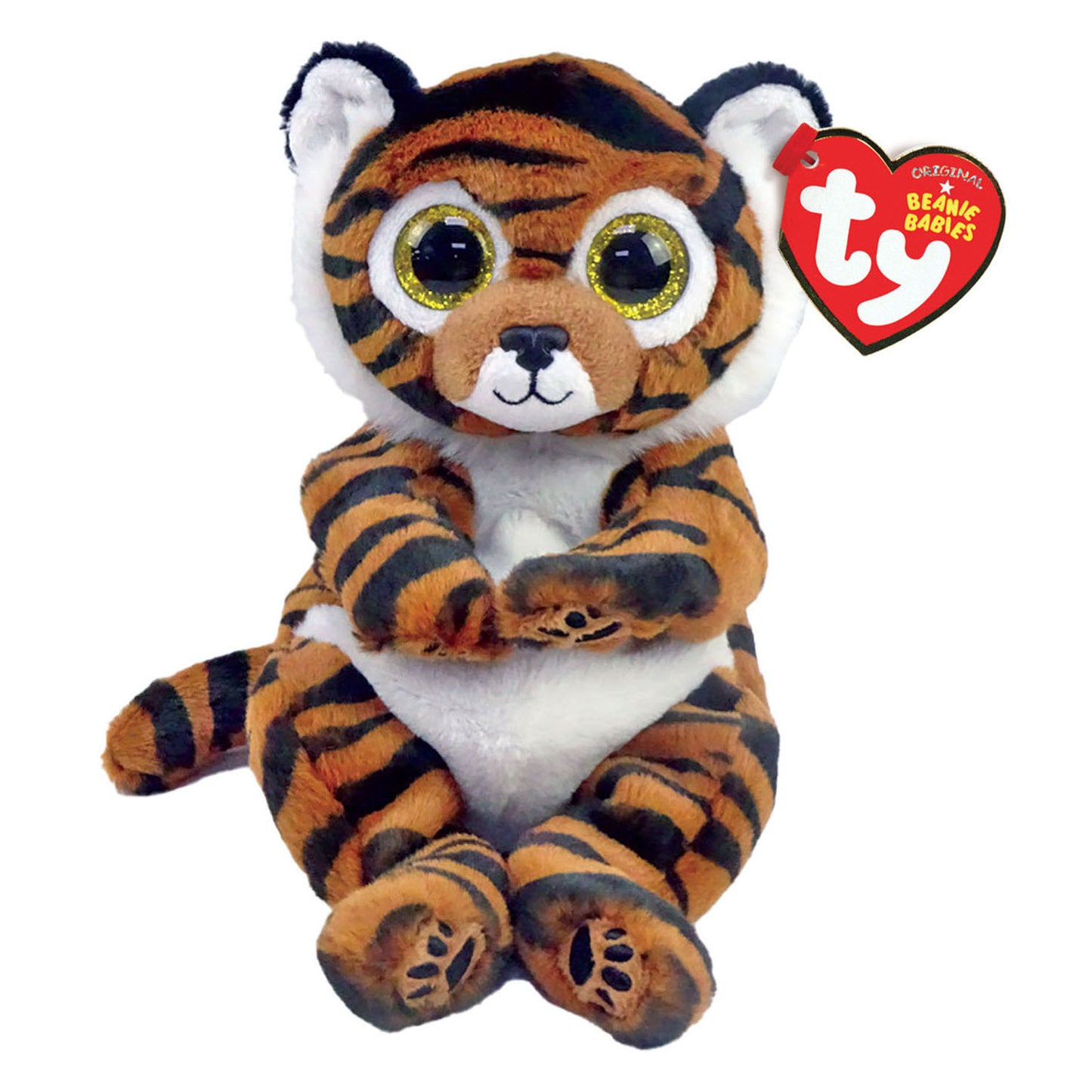 Ty Beanie Babies Belllies Clawdia Tiger, 15 cm