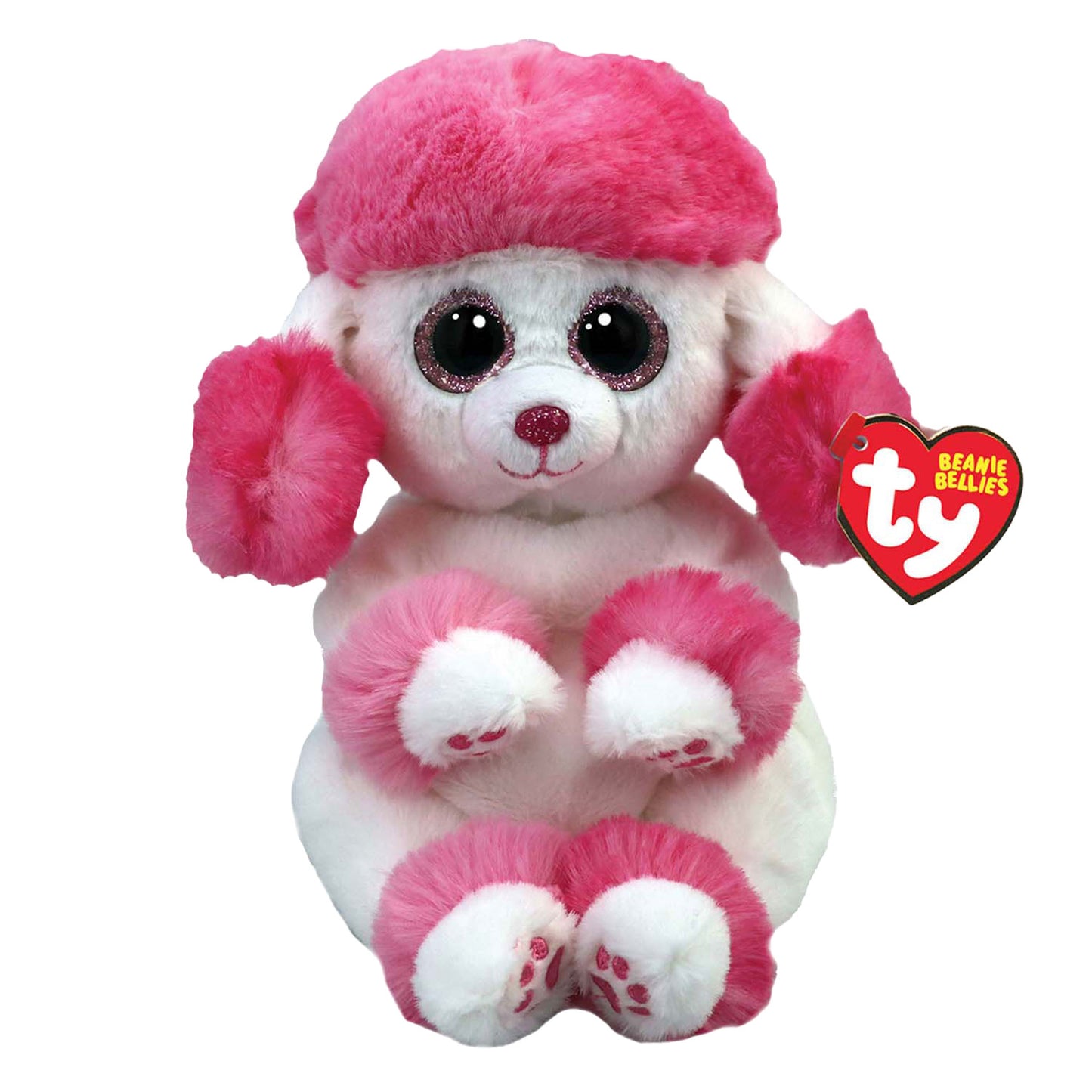 Ty ty beanie babies vientres abrazo caniche de 15 cm