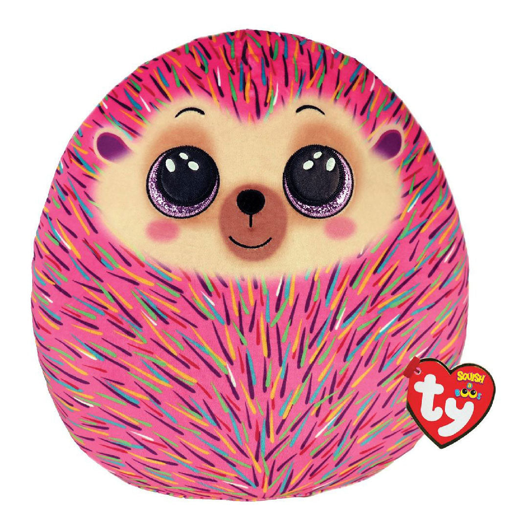Ty beanie ty squish un boo hildee rosa riccio, 31 cm