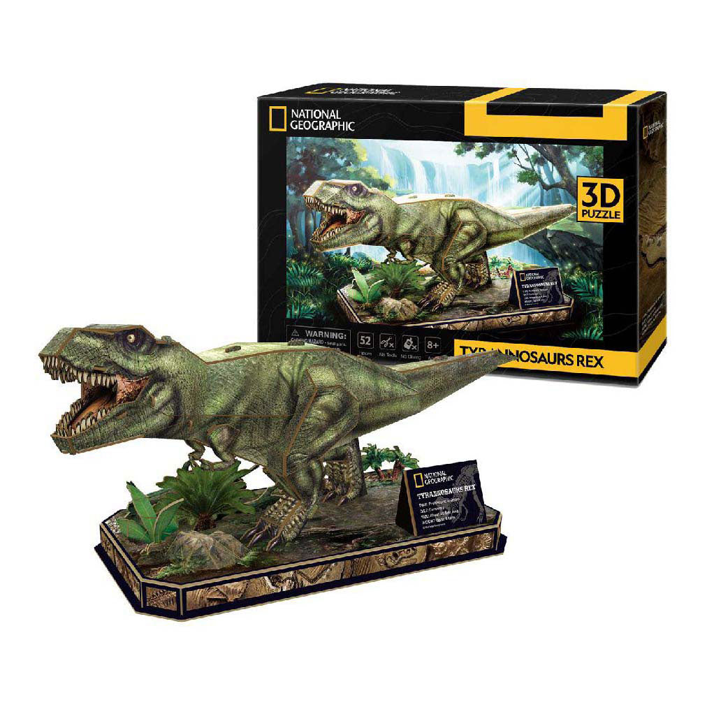 Divertimento cubico divertimento 3d puzzle nazionale geografico t-rex