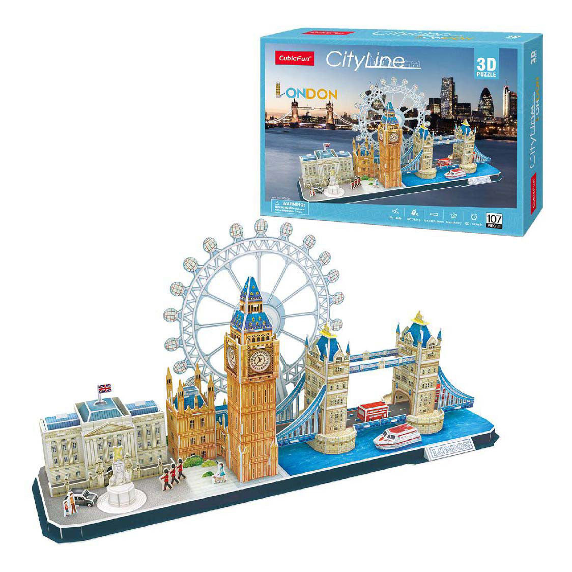 Cúbica Fun 3d Puzzle City Line Londres