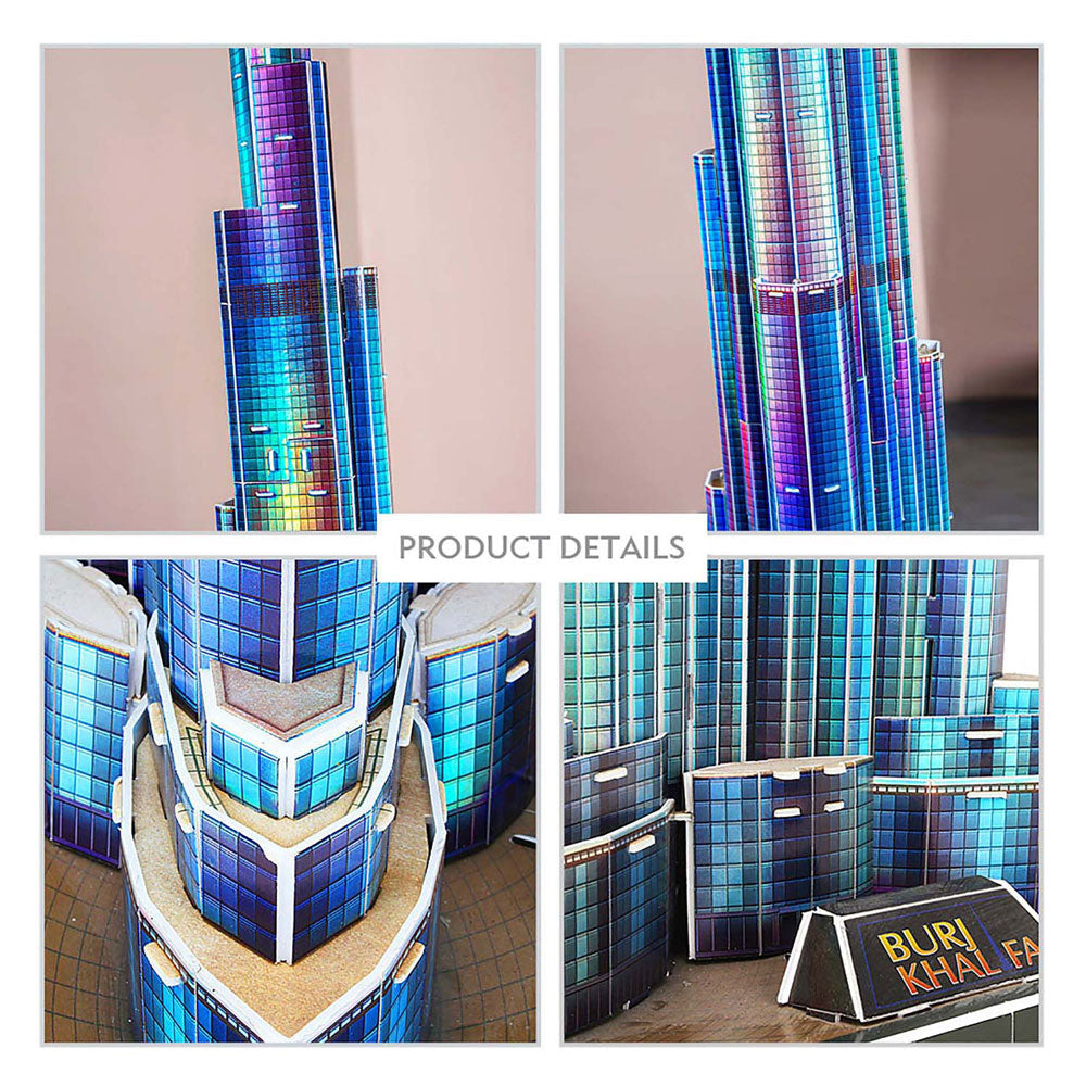 Cúbico Fun 3D Puzzle Burj Khalifa con iluminación LED