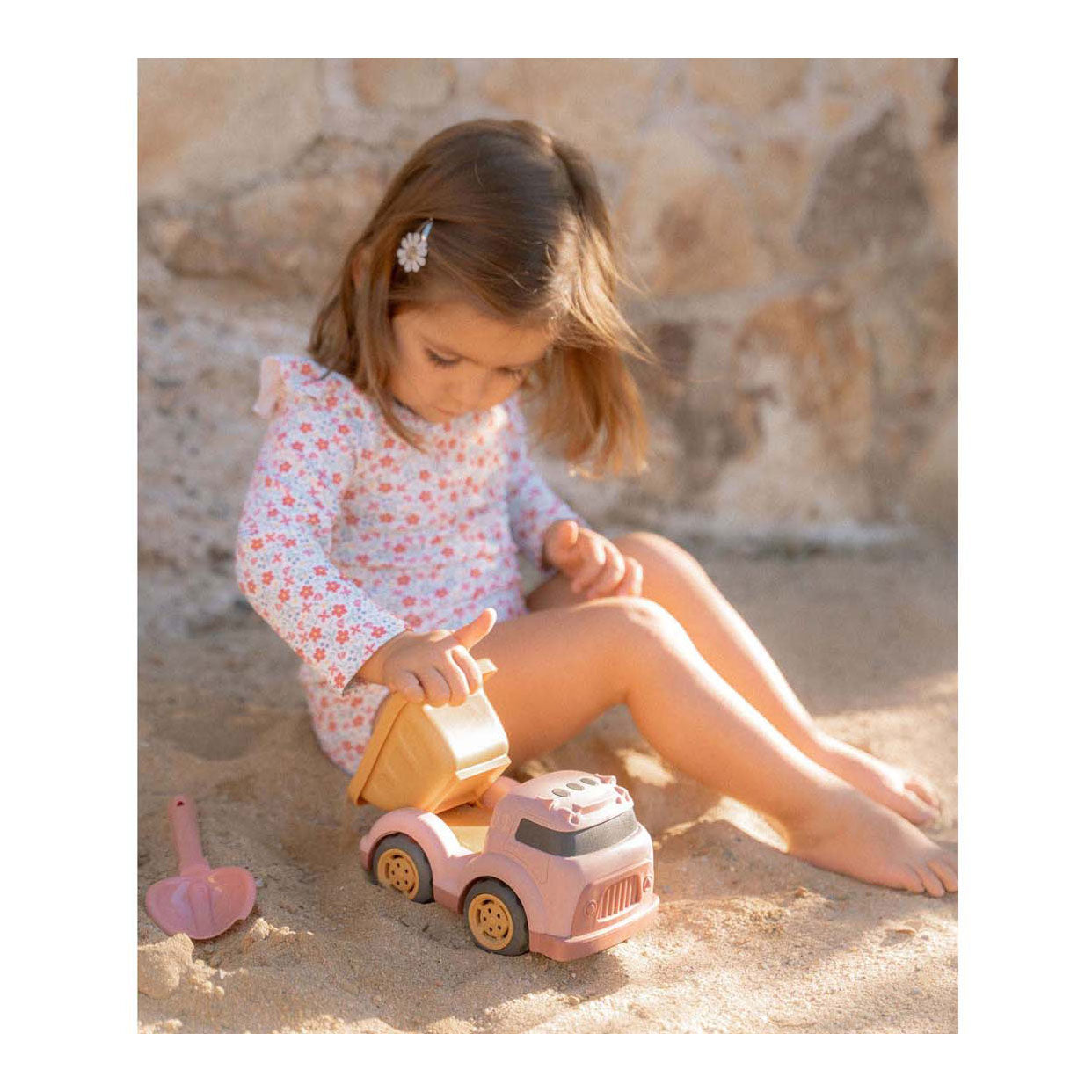 Little Dutch Building Truck Pink, 17 cm