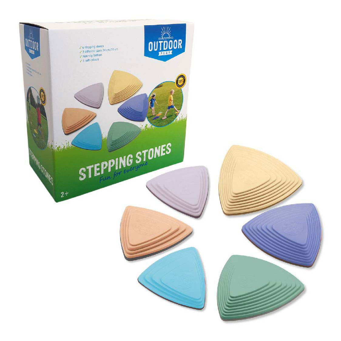 Trampolini per giochi all'aperto, 6 pz.