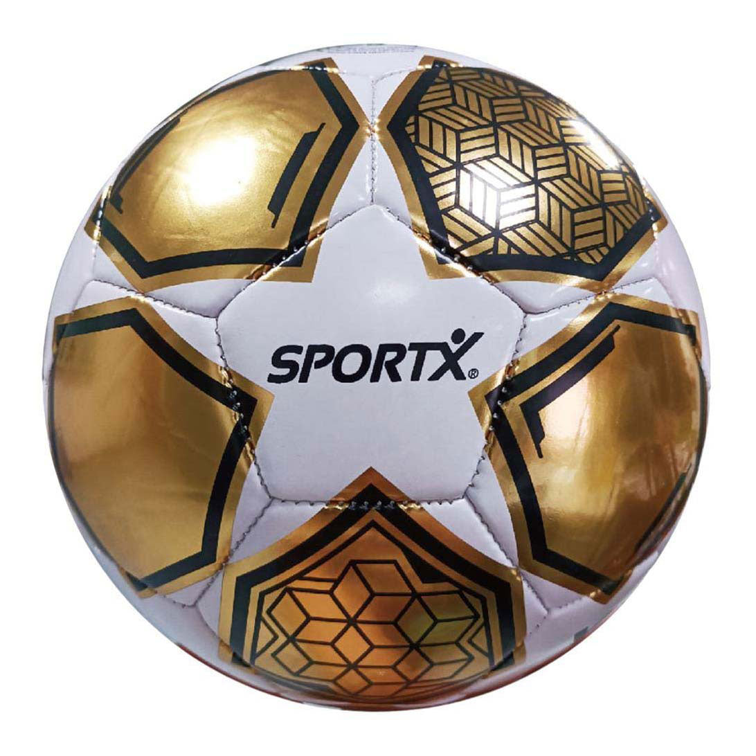 Sportx Football Gold White Star Metallic 330-350gr, 21 cm