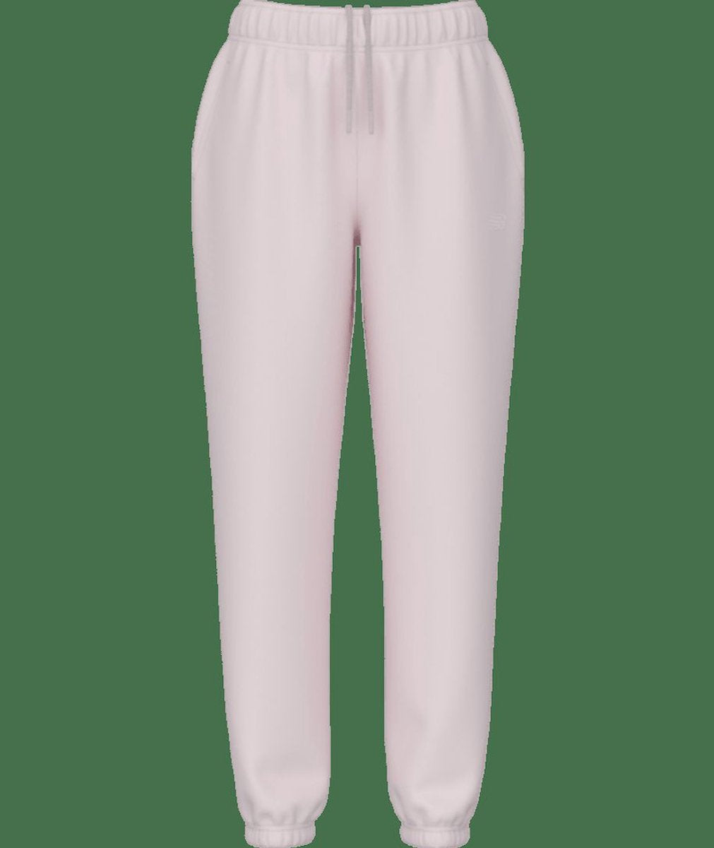 New balance sport essentials french terry jogger dames broek - pink salt