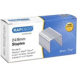 Graffette Rapesco s24802z3 argento confezione da 5000