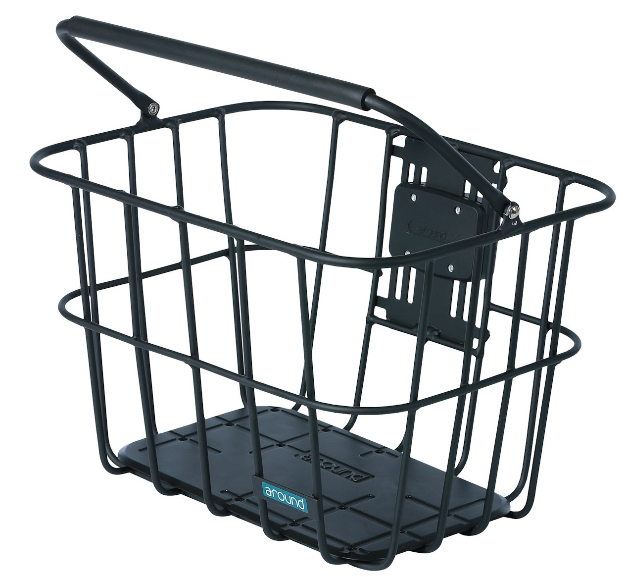Intorno al cesto alu matt nero rimovibile mollo sterzo