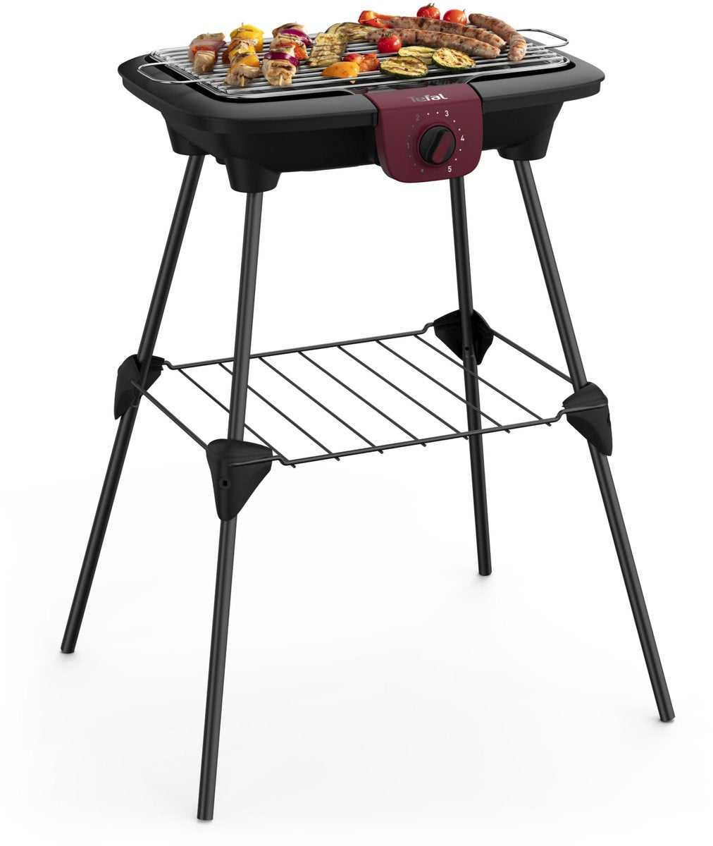Barbacoa eléctrica Tefal easygrill bg90f5 - 35x42 cm - 2300w - con base - para exterior e interior