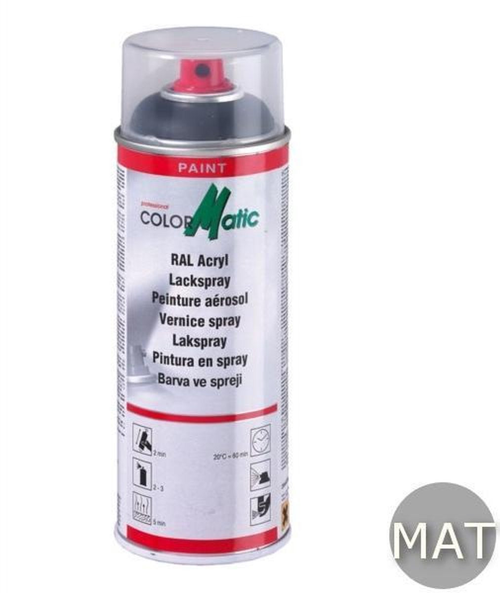 Motip colormatic professional lakspray ral 9005 diepzwart mat - 400 ml.
