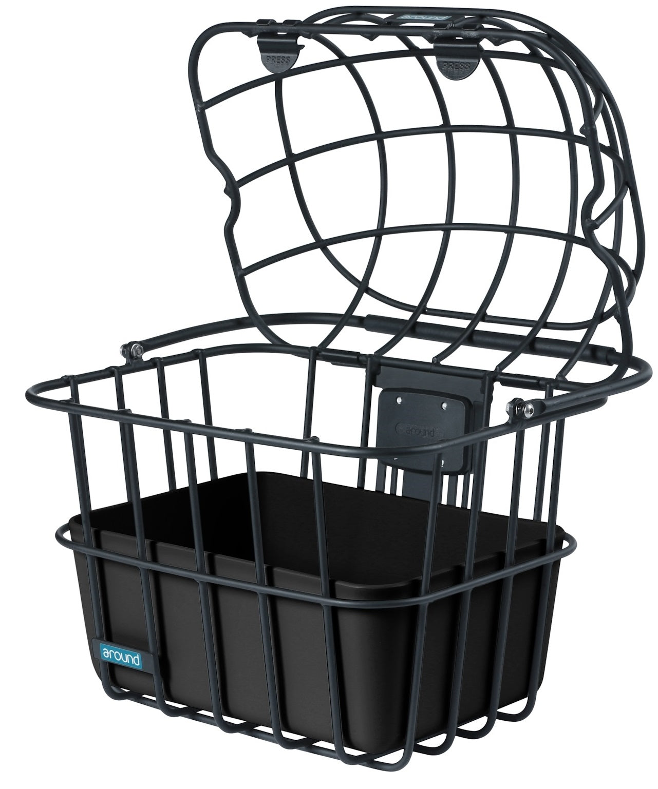 Alrededor de animales Mand Luna Front Alu Matt Black removible