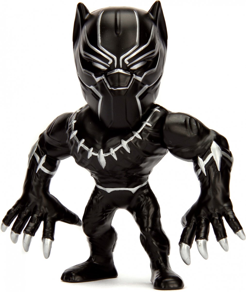 Marvel Jada figura da gioco pantera nera junior 10 cm pressofuso nero