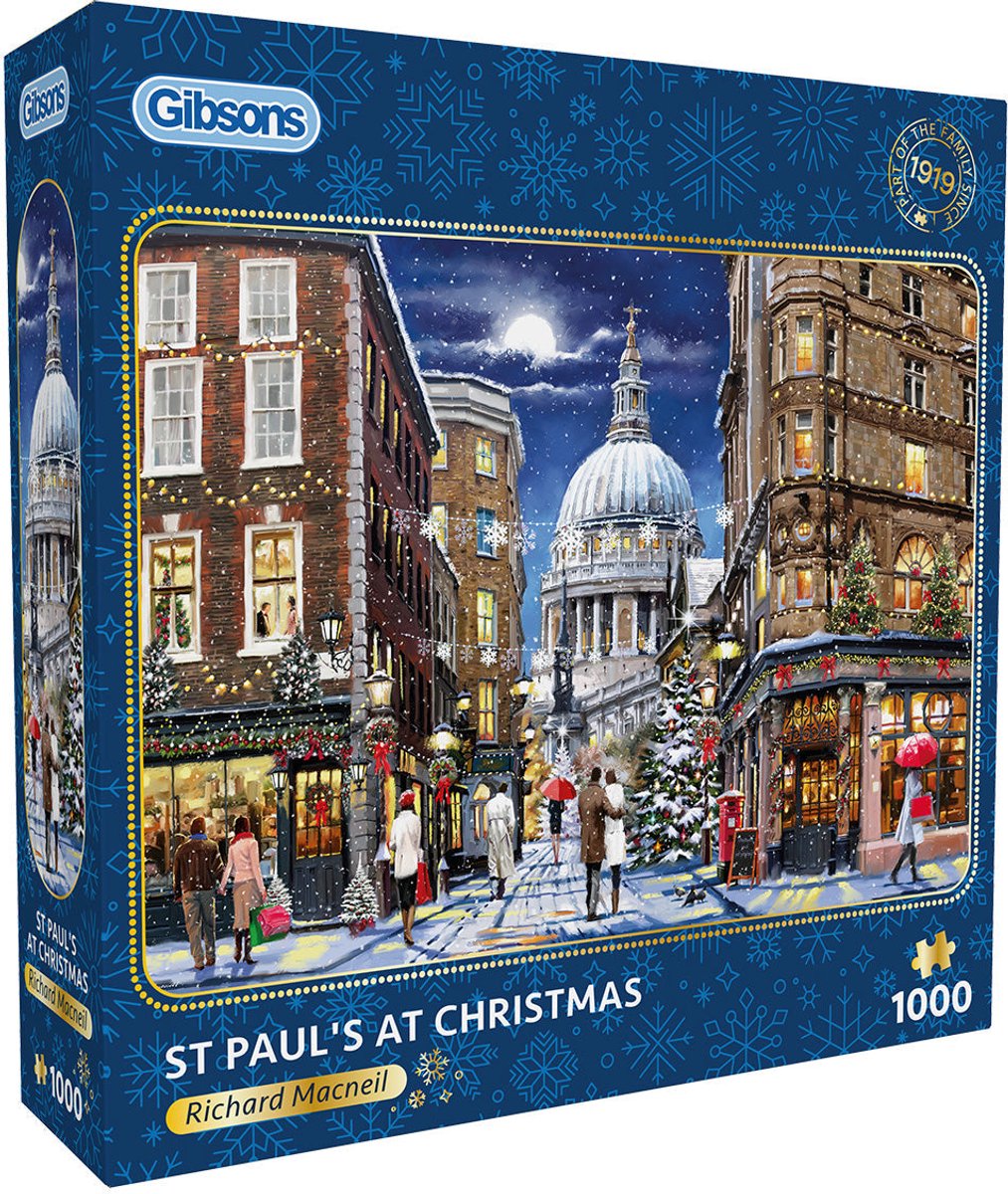 Gibsons - St Paul's at Christmas (di Richard Macneil) - 1000 pezzi 68×49 cm (l×a) - puzzle per adulti