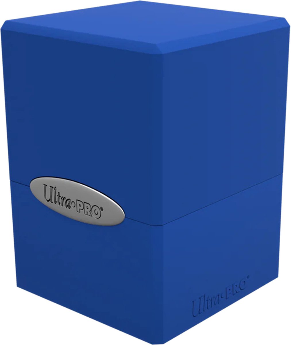 Ultrapro ultra pro - deck box satin cube - azul pacífico