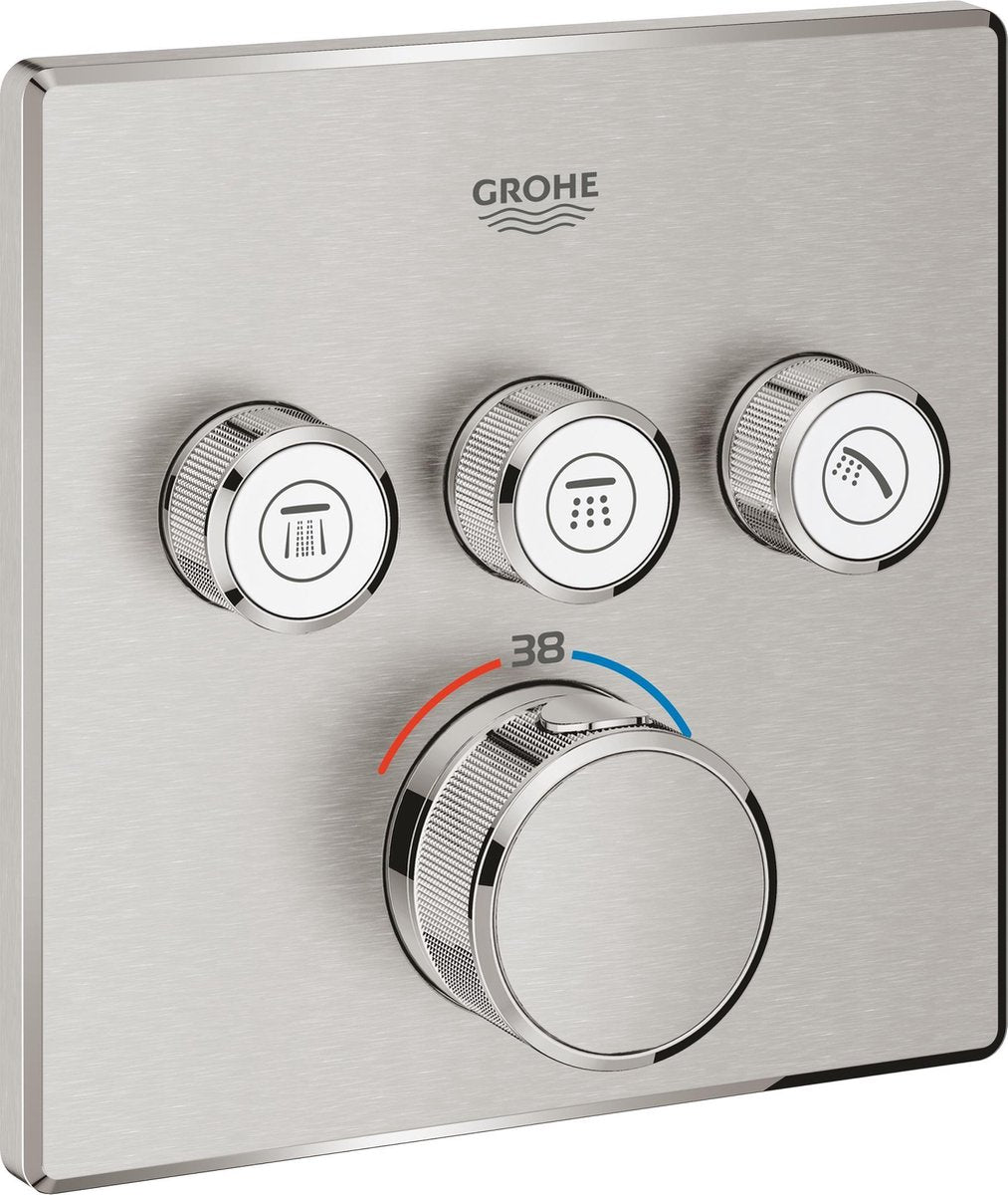 Grohe grohtherm smartcontrol douchethermostaat - opbouwdeel - roestvrijstalen look - 29126dc0