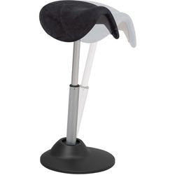 Sgabello sit-stand nero