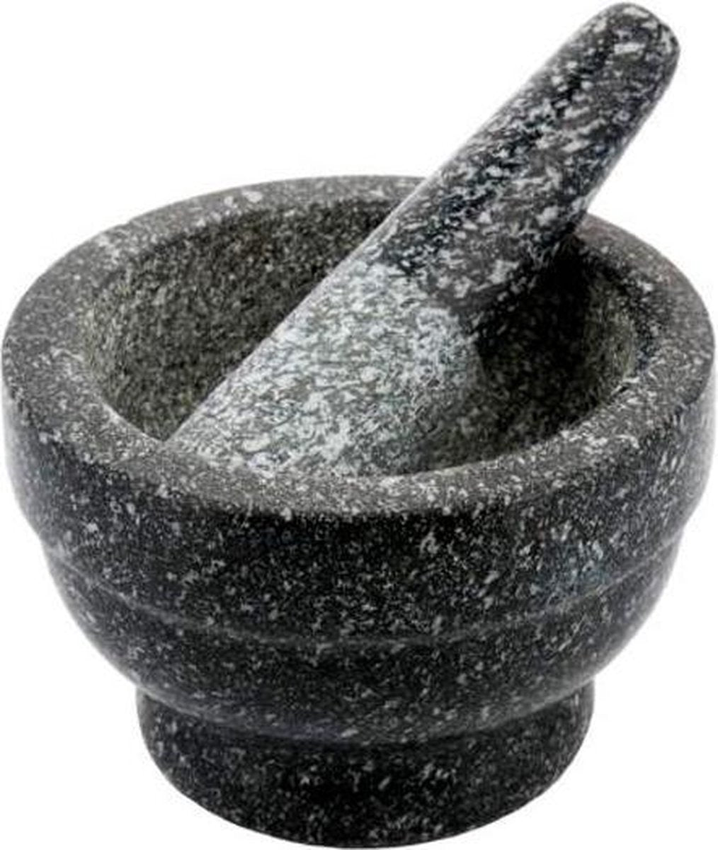 Mortero de mármol Kinghoff con mano ø12x8cm