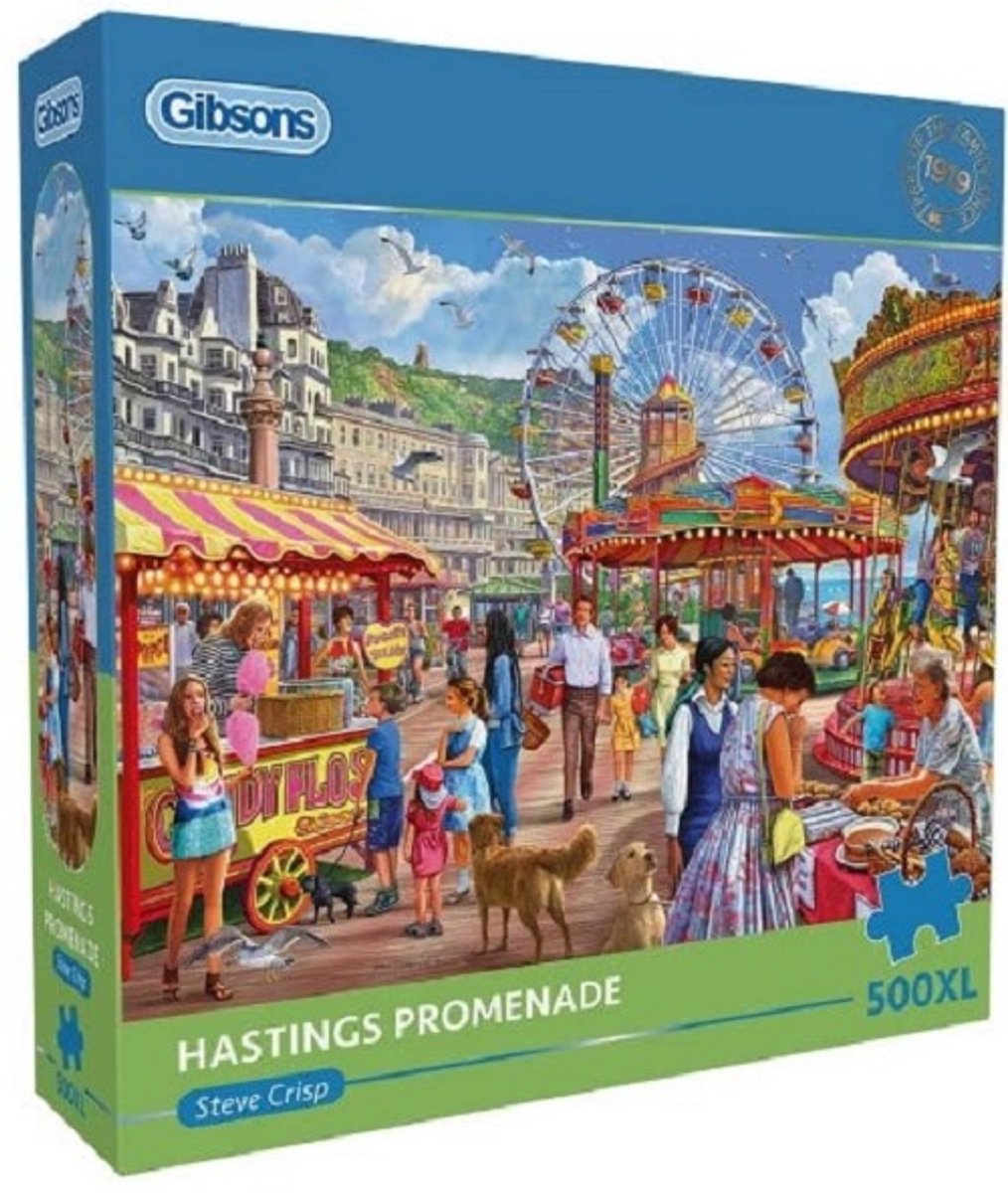 Gibsons - Hastings Promenade (di Steve Crisp) - pezzi 500xl 68×49 cm (l×a) - puzzle per adulti