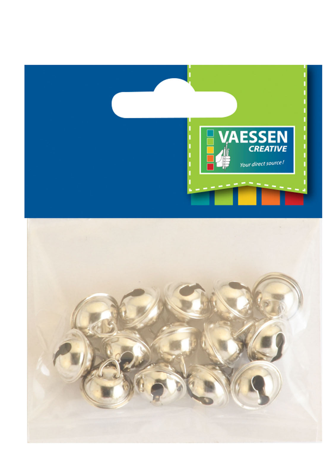 Vaessen creative • bolle con occhio argento 14mm 14pz