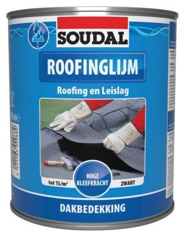 Adesivo per coperture Soudal | nero | 4 litri - 101516
