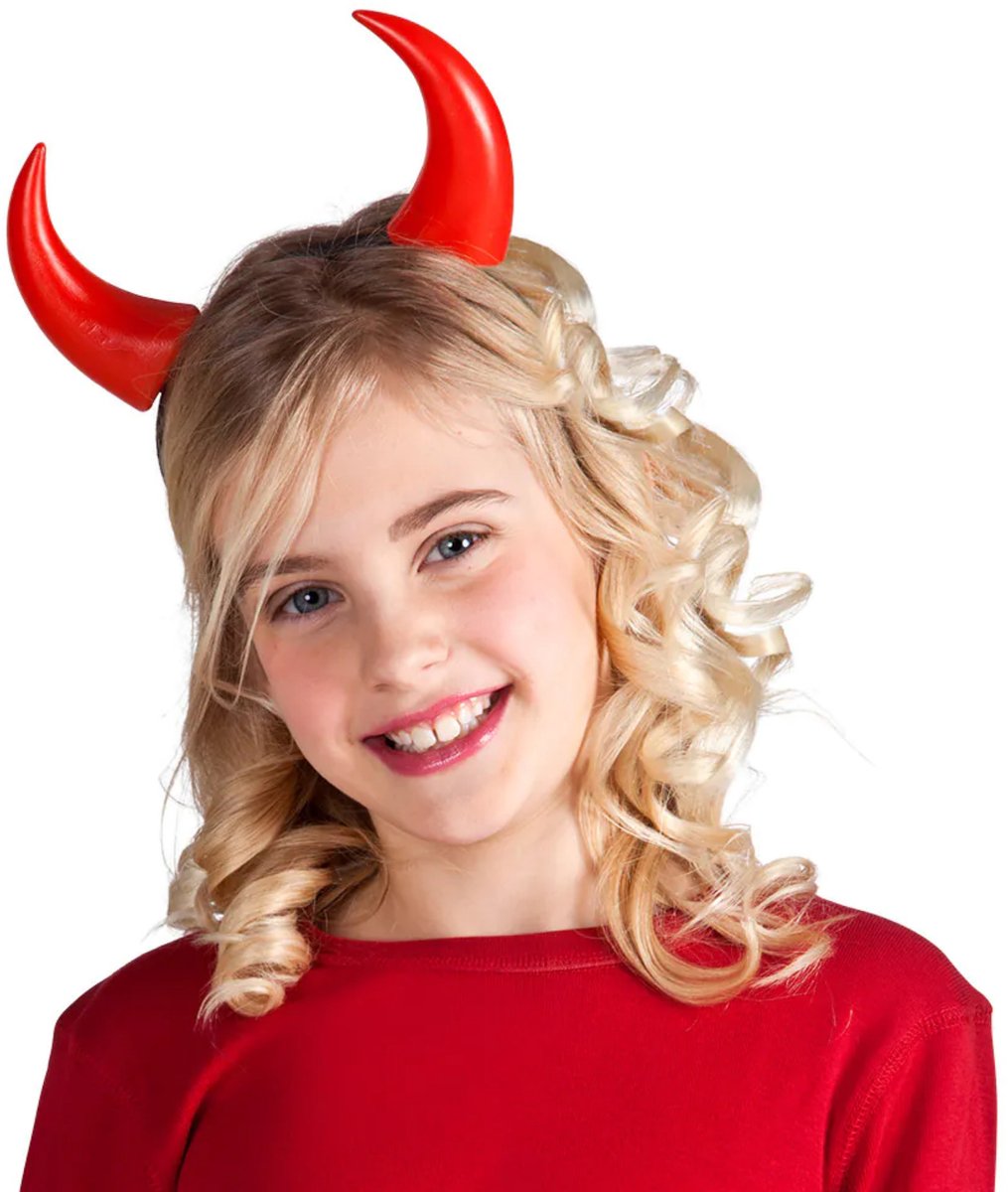 Boland cuernos de diablo - rojo - PVC - diadema - diadema - Halloween - carnaval