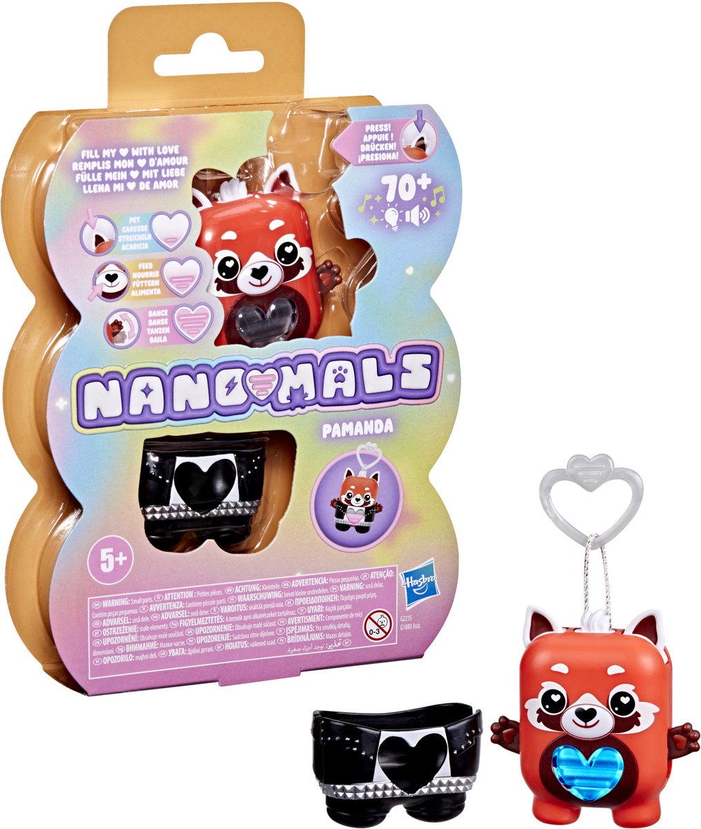 Nano-mals pamanda el panda rojo - juguete electrónico interactivo