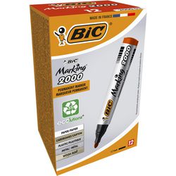 Pennarello indelebile bic 2000 largo 1,7 mm rosso rotondo ad asciugatura rapida inodore