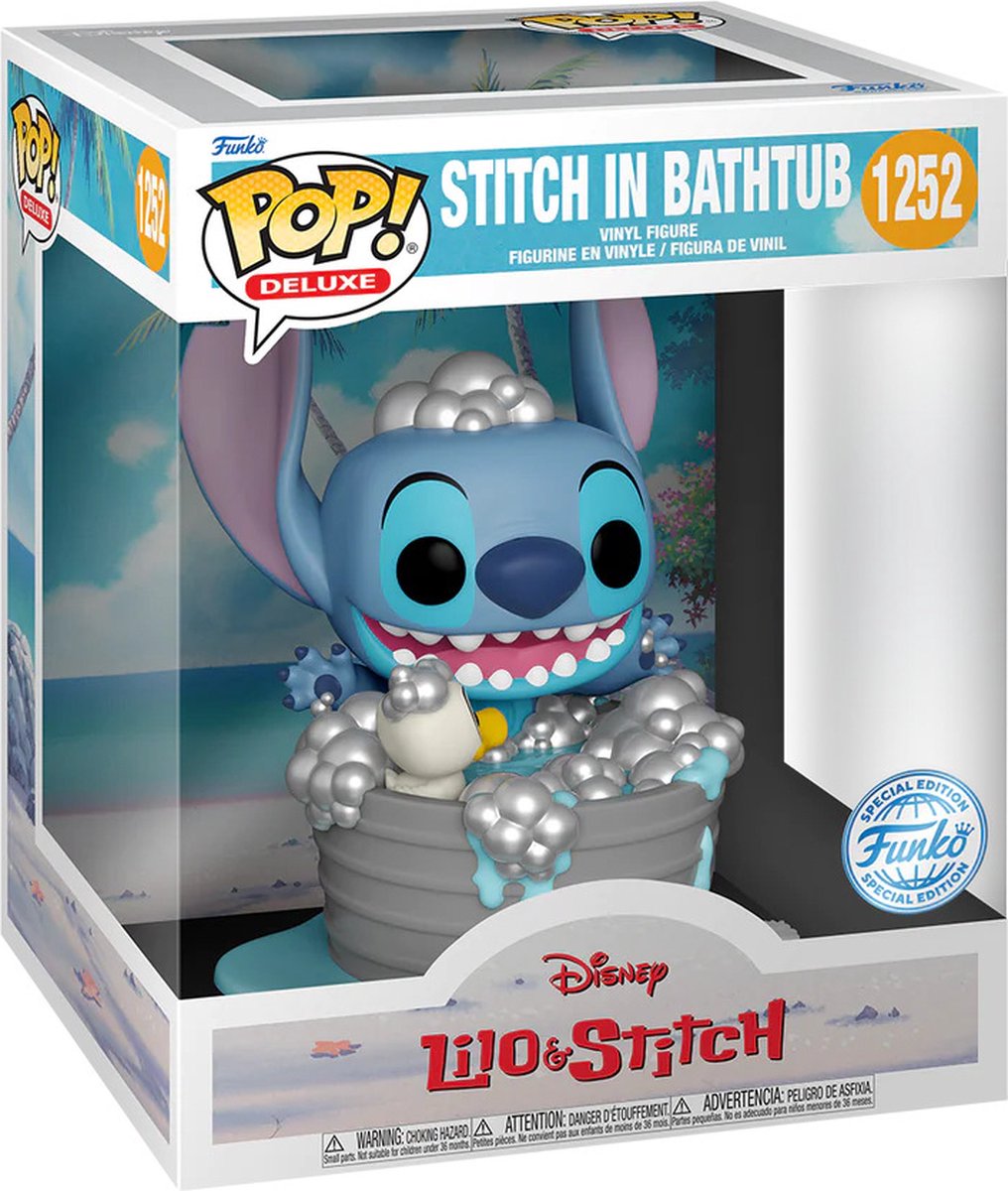 Funko stitch in bathtub - pop! deluxe - lilo and stitch figuur