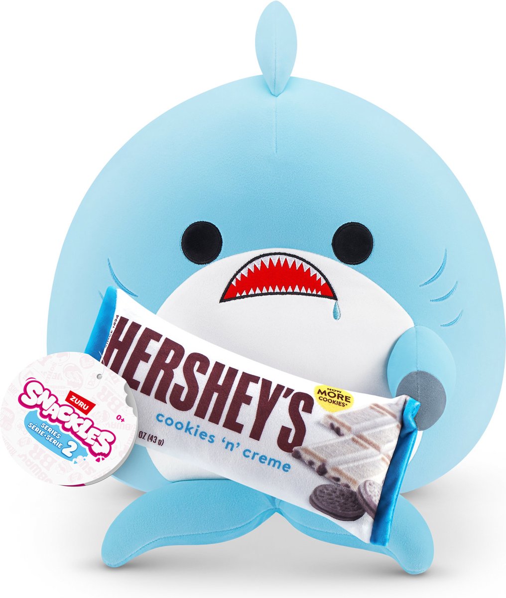 Snackles serie 2 - set squalo con hersheys - 20 cm da zuru