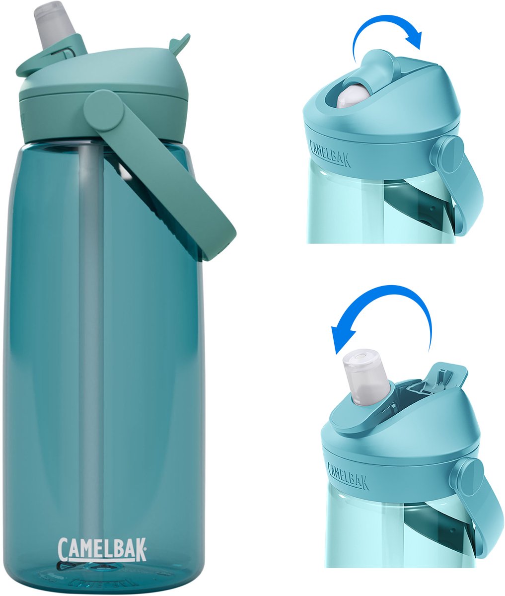 Camelbak thrive flip paja - botella para beber - 1 l - turquesa (cala)