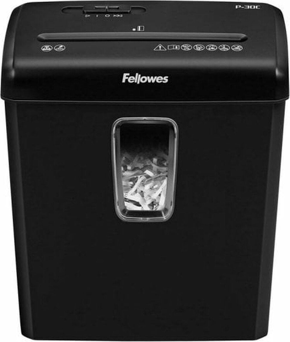 Fellowes powershred® p‑30c papiervernietiger papierversnipperaar – p‑4 cross‑cut – 6 vellen – 15 liter