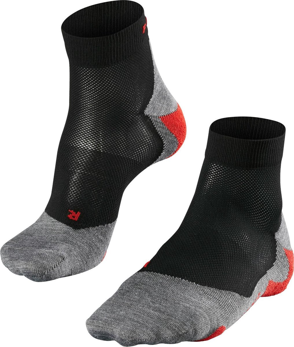 Falke ru5 short anti-blaar functioneel materiaal hardloopsokken heren zwart - maat 46-48