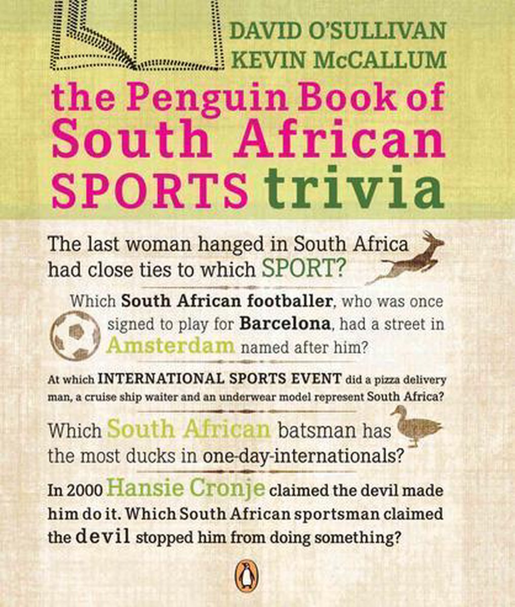 Il libro dei pinguini sulle curiosità sportive sudafricane